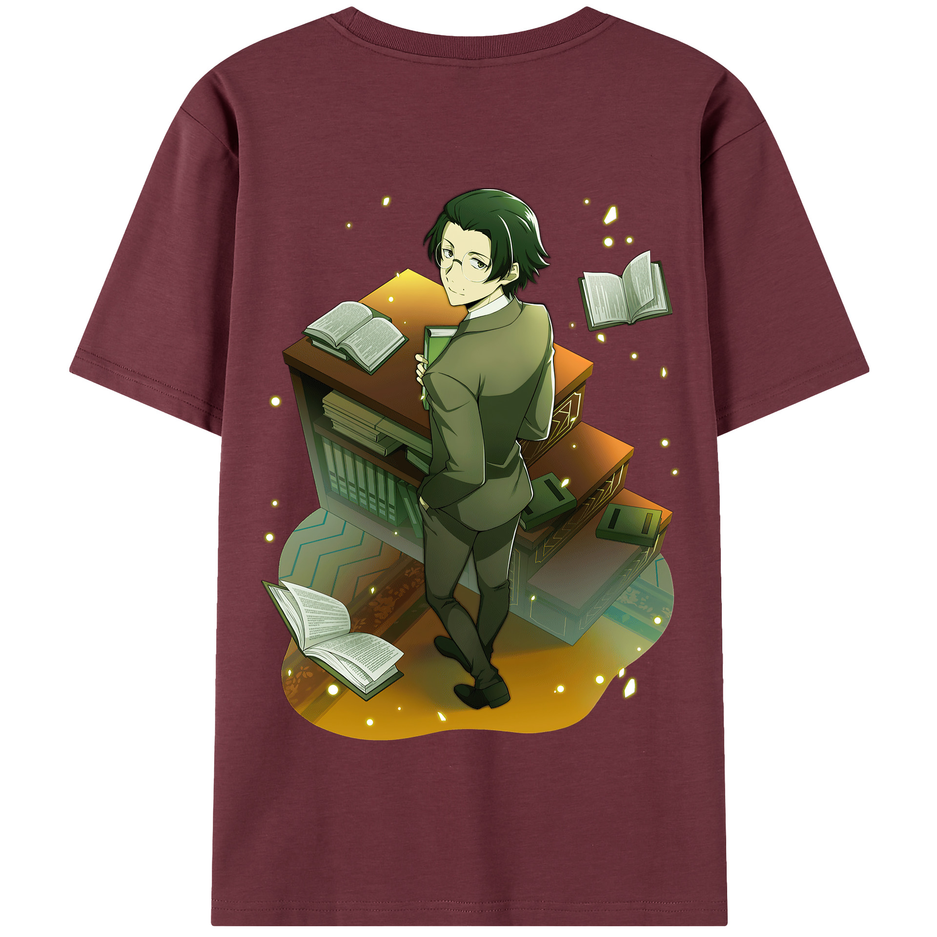 （画像用） 文豪ストレイドッグス Bungo Stray Dogs 綿100％半袖Tシャツ（背面プリント）